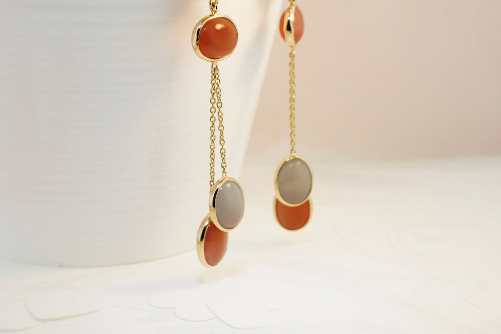 Sienna Moonstone Dangling Earrings-Earrings-Nari Fine Jewels-Nari Fine Jewels