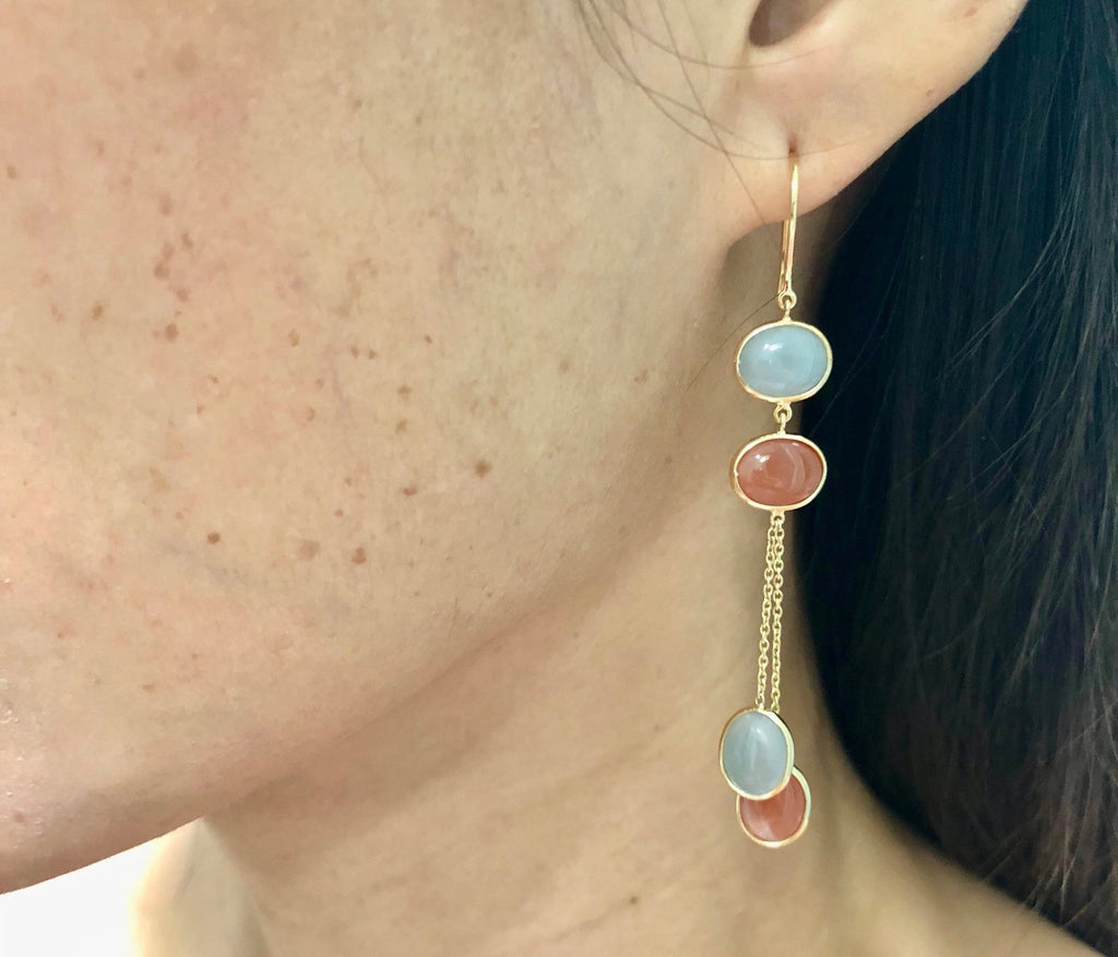 Sienna Moonstone Dangling Earrings-Earrings-Nari Fine Jewels-Nari Fine Jewels